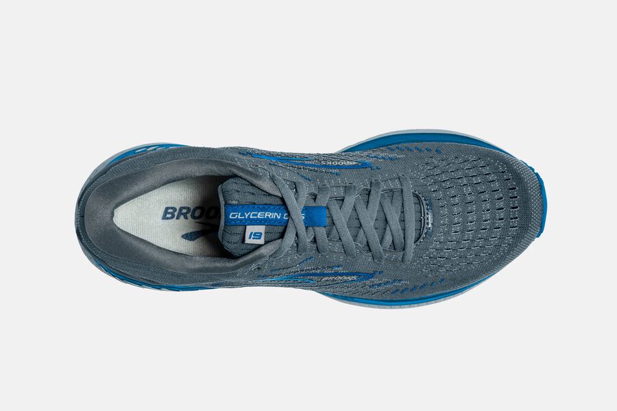 Brooks Glycerin Gts 19 Road Loopschoenen Heren - Grijs/Blauw - 286471HKA